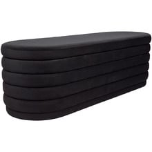 Liam Velvet Storage Ottoman Bench